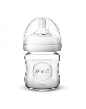 Philips Avent, Biberon Natural en verre, Transparent,  ge 0m +