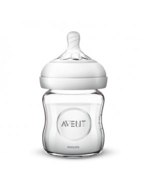 Philips Avent, Natural glazen babyfles, Transparant, Leeftijd 0m +