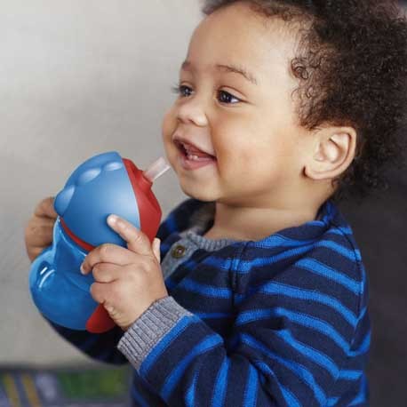 Philips Avent,  Beker met buigzaam rietje, Blauw/rood , Leeftijd 9m+