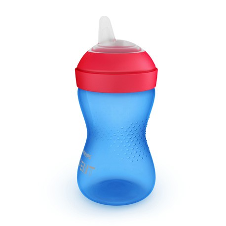 Philips Avent, Drinkbeker met bijtbestendige tuit, Blauw/rood , Leeftijd 9m+