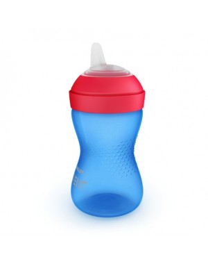 Philips Avent, Drinkbeker met bijtbestendige tuit, Blauw/rood , Leeftijd 9m+