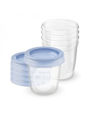 Philips Avent, Pots de conservations pour lait maternel, 5 pcs avec couvercles