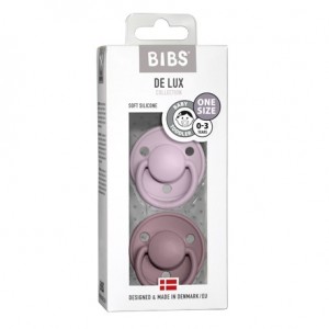 BIBS De Lux - 2 stuks,  One size (0-36 m.), Rond - Silicone,