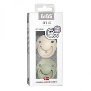 BIBS De Lux - 2 stuks,  One size (0-36 m.), Rond - Silicone