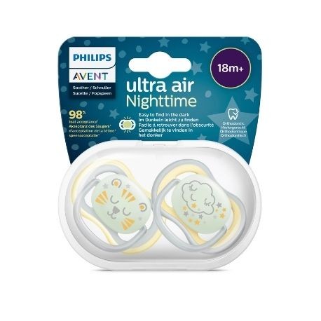 Philips Avent Ultra Air Night, Taille 3 (18+ mois), Anatomique - Silicone