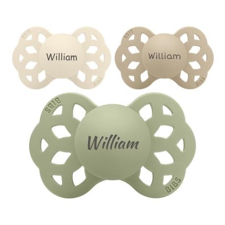 BIBS Infinity, Size 1 (0-6 m), Anatomique - Silicone,  Tétine personnalisée