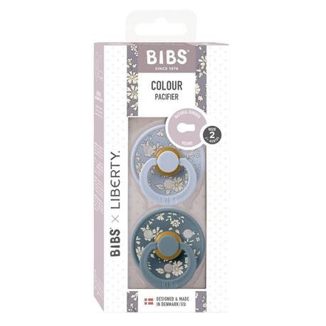 BIBS X LIBERTY, Colour 2-pack, Maat 2 (6+ maanden), Rond - Latex