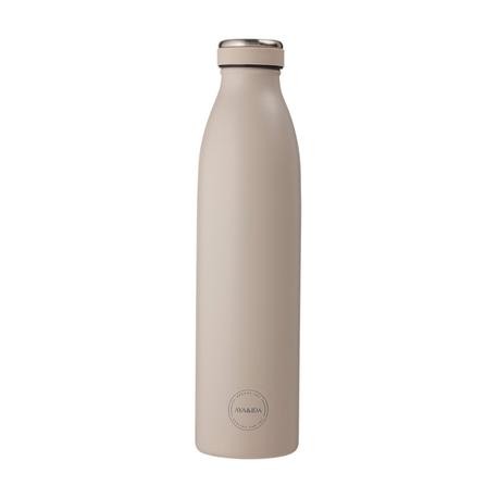 Aya&Ida,  Drinkfles, Drinkfles met deksel, 750 ml, Cream Beige