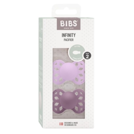 BIBS Infinity lot de 2,  Size 2 (6+ m), Anatomique - Silicone