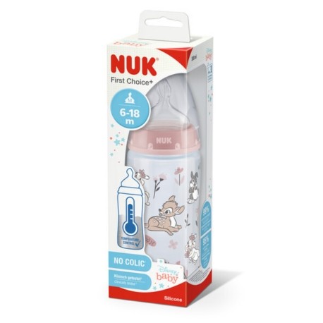 NUK First Choice, Flessenspeen, 300 ml, Bambi