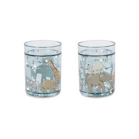 Konges Sløjd, Glitter beker 2-pack, Safari