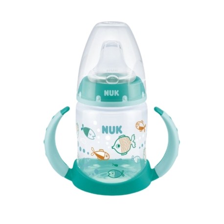 NUK First Choice+ Learner Bottle, Flessenspeen, 150 ml, Fish