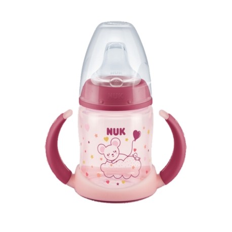 NUK First Choice+ Learner Bottle Night, Flessenspeen, 150 ml, Girl