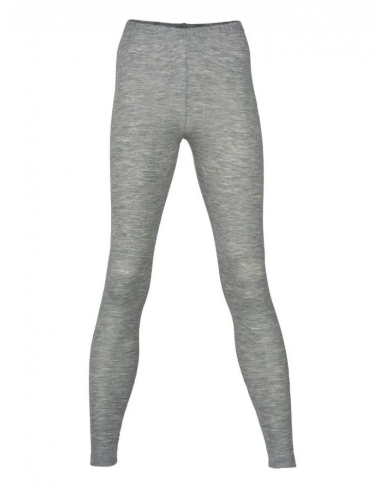 Dames legging van merinowol, Light grey mélange