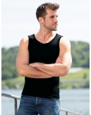 Débardeur pour homme en laine mérinos, Black