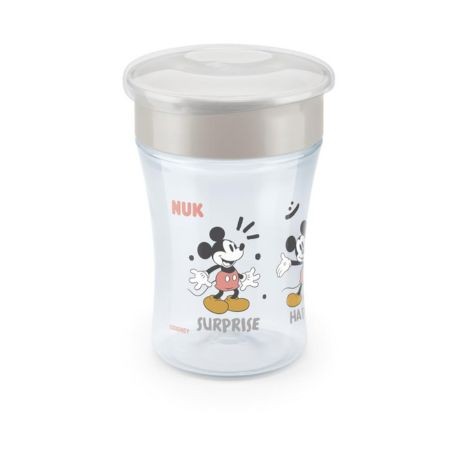 NUK Mini Magic Cup, Disney tasse, Mickey grey, 8+m