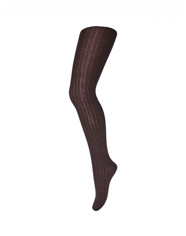 Collants pour enfants en laine mérinos, Brown Melange