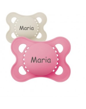 MAM Original,  Maat 1 (0-6m), Symmetrisch - Silicone, Gepersonaliseerde spenen