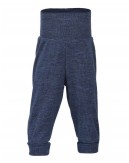 Broek van 100% wol, Blue mélange