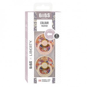 BIBS X LIBERTY, Colour 2-pack, Maat 1 (0-6 maanden), Rond - Latex