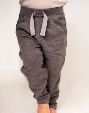 Babybroek met koord van 100% merinowol