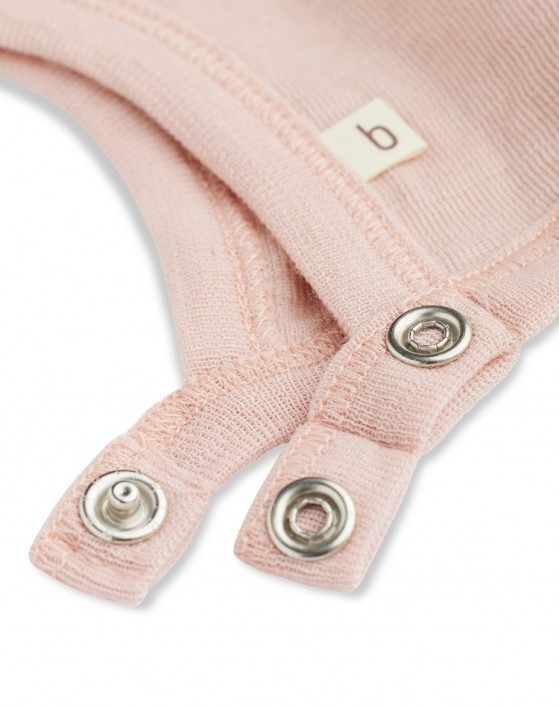 Babyhelm met drukknopen van 100% biologische merinowol, Dikke kwaliteit - 2 lagen stof, OEKO-TEX®