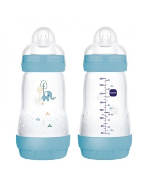 MAM,  Easy Start Anti-Colic,  Str. 260 ml., Bleu, Lot de 2