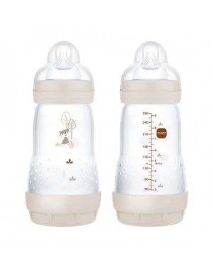 MAM,  Easy Start Anti-Colic,  Str. 260 ml., Neutral, Lot de 2