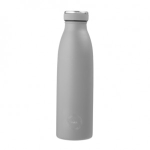 Aya&Ida,  Drinking Bottle, Gourde avec couvercle, 500 ml, Light grey