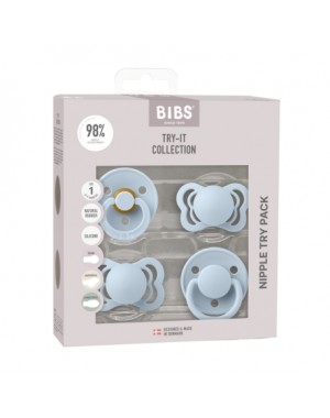 Bibs Try-it-collection, Taille 1 (0-6 mois), Sage