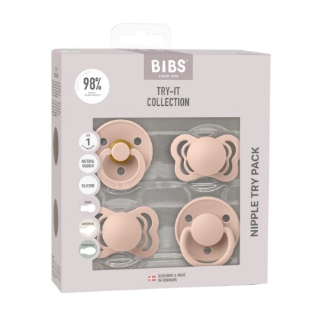 Bibs Try-it-collection, Taille 1 (0-6 mois), Blush