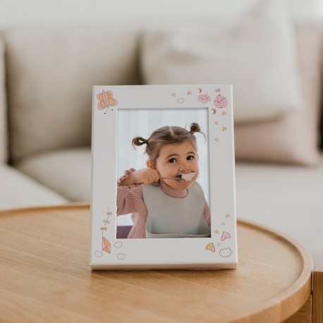 Kinderbestek met naam, Avontuur, Fotolijst inbegrepen