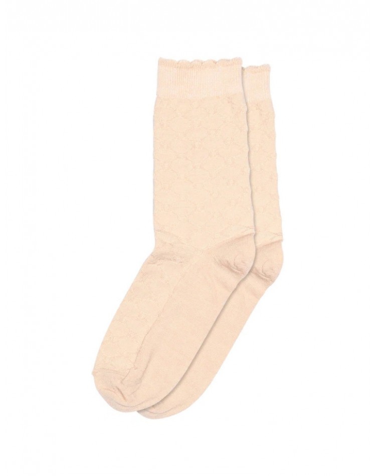 MP, Chaussettes Femme avec Motifs en Mélange Laine/Soie