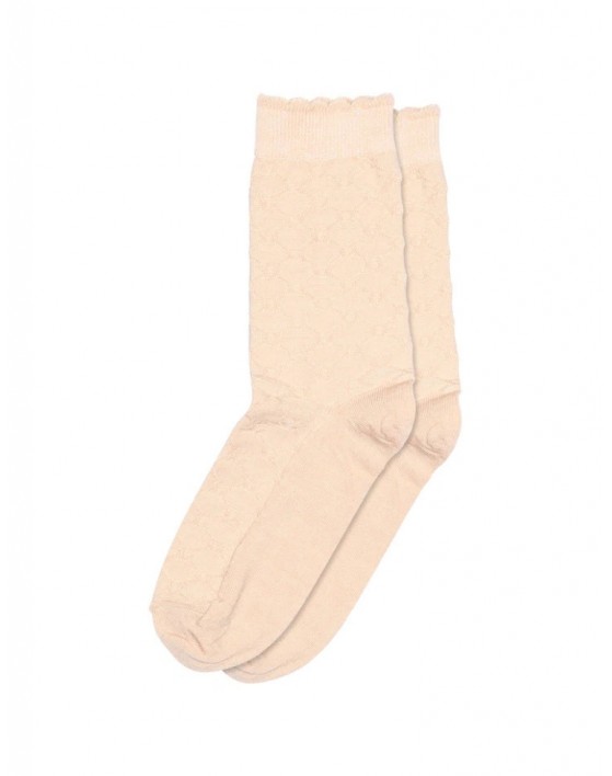 MP, Chaussettes Femme avec Motifs en Mélange Laine/Soie