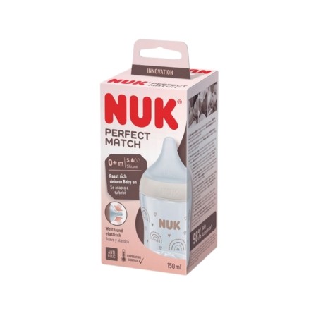 NUK, Perfect Match, Biberon, Anti-Coliques, 0+m - 150 ml