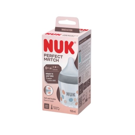 NUK, Perfect Match, Biberon, Anti-Coliques, 0+m - 150 ml