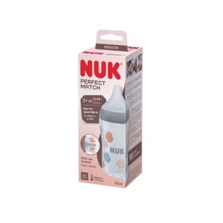 NUK Perfect Match, Biberon, Anti-Coliques, 3+m - 260 ml