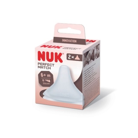 NUK, Tétine de Biberon - 2 Pack, Anti-Coliques, 6+m