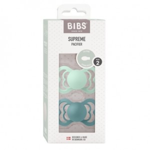 BIBS Supreme - 2 stuks,  Maat 2 (6+ m), Symmetrisch - Silicone