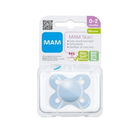 MAM Start, Tétine 0-2 mois, Anatomique - Silicone