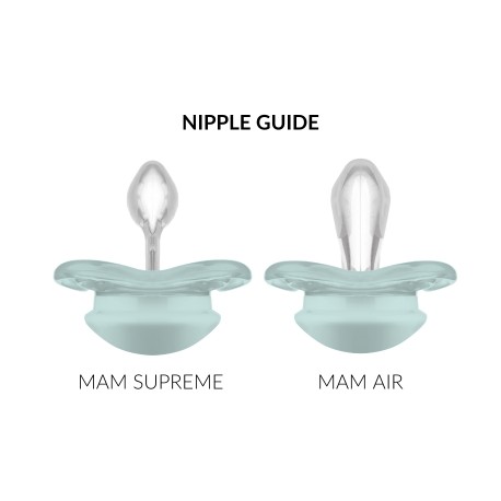 MAM Air,  Maat 2 (6-16m), Symmetrisch - Silicone, Gepersonaliseerde spenen