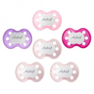 BABY-NOVA Butterfly, Taille 2 (6+ mois), Anatomique – Silicone, Tetine personnalisée