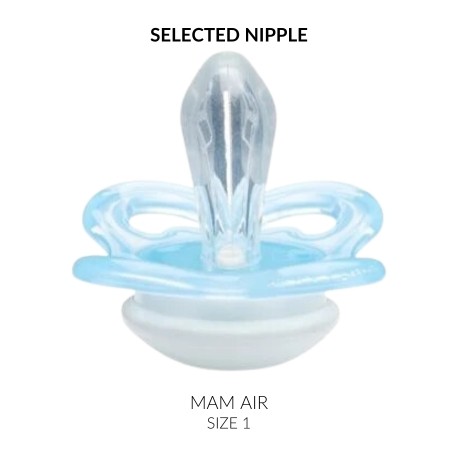 MAM Air,  Size 1 (0-6m), Anatomique - Silicone, Tétine personnalisée