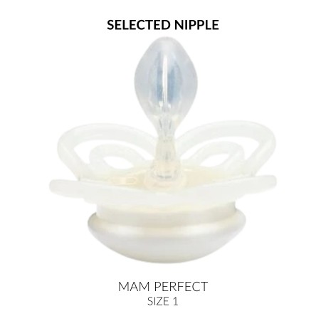 MAM Perfect,  Maat 1 (0-6m), Symmetrisch - Silicone, Gepersonaliseerde spenen