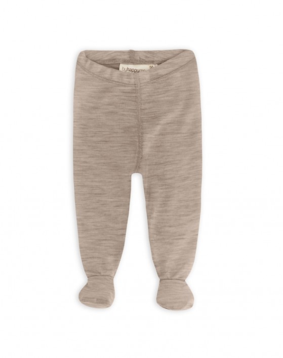 Legging rétro avec pieds pour bébé, en laine mérinos 100 % biologique