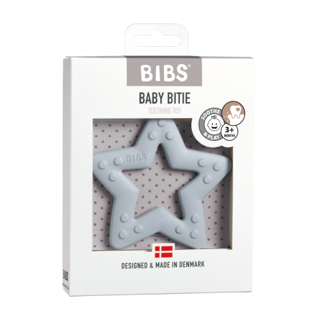 Bibs Baby Bitie, Beißring, Star, Baby Blue