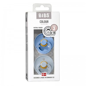 BIBS Colour - 2er Pack, Gr. 2 (6+ Mon.), Rund - Latex