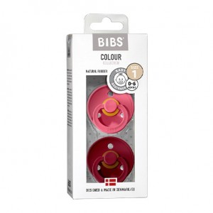 BIBS Colour - 2er Pack,  Gr. 1 (0-6 Mon.), Rund - Latex