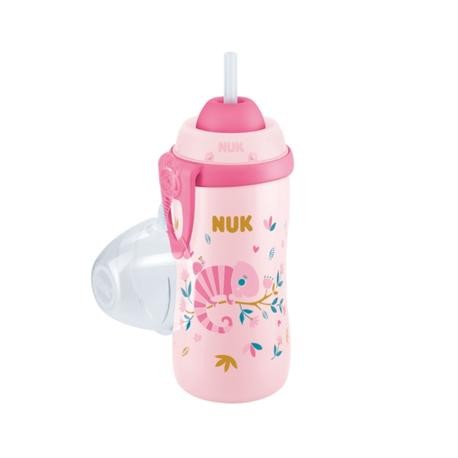 NUK  Junior Flexi Cup, Trinkflasche, Rosa, Ab 12 Monaten
