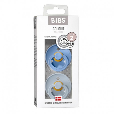 BIBS Colour - 2er Pack, Gr. 2 (6+ Mon.), Rund - Latex